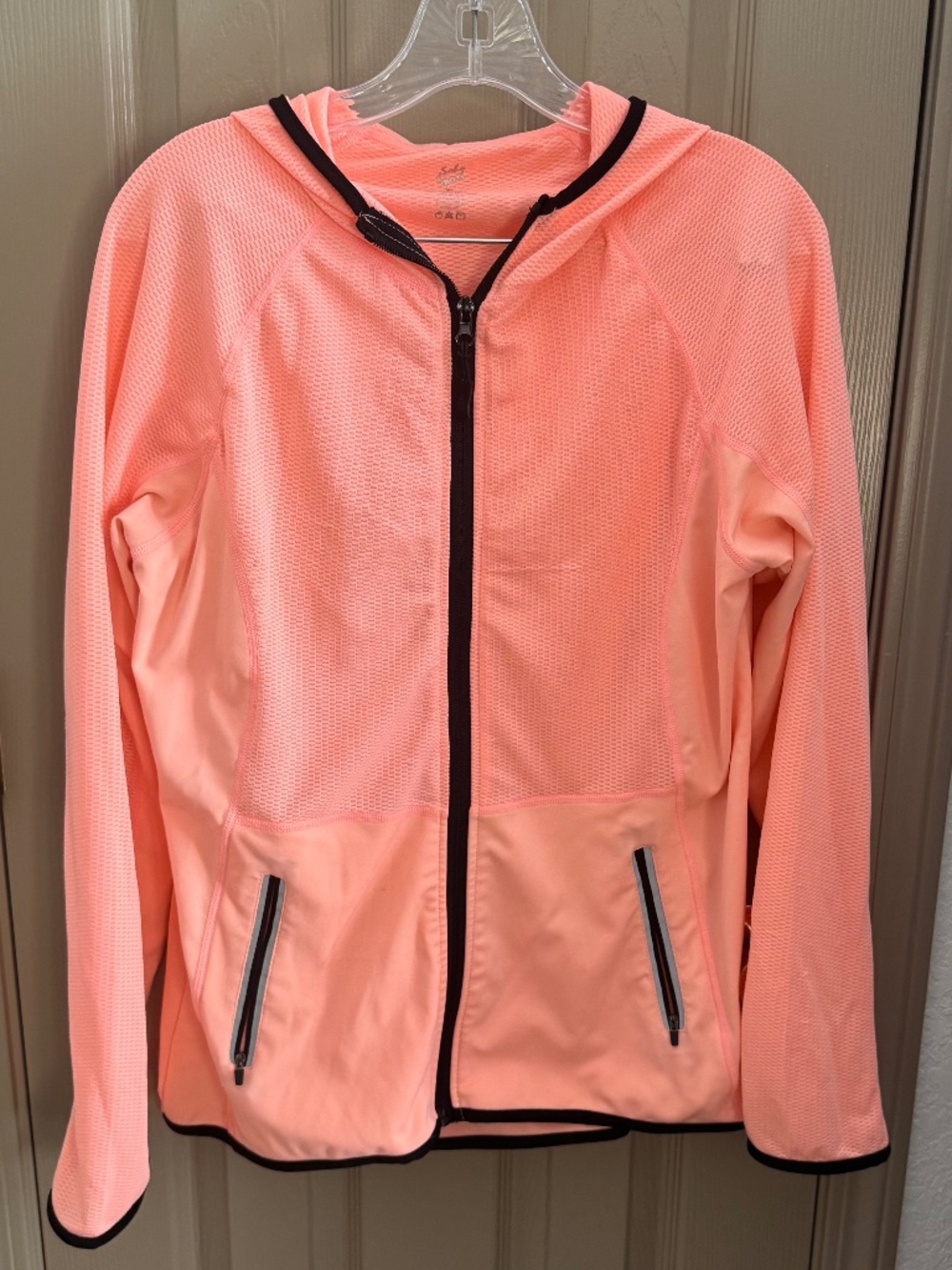 Solo Sport lightweight sweatshirt front zip sz XL
